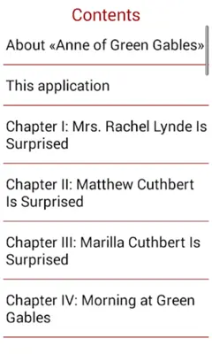 Anne of Green Gables android App screenshot 0